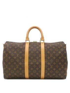 Louis Vuitton Boston Bag Keepall Bandouliere 45 Monogram Canvas Gold